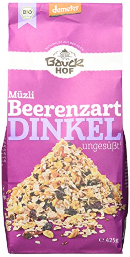 Bauckhof Dinkelmüsli Beerenzart, ungesüßt, 425 g Bauckhof Dinkelmüsli Beerenzart, ungesüßt, 425 g von Bauckhof
