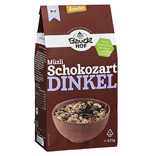 Bauckhof Dinkelmüsli Schokozart Demeter, 6er Pack (6 x 425 g) von Bauckhof