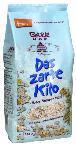 Bauckhof Hafer Müsli, Das Zarte Kilo, 1-er Pack (1 x 1 kg) - Bio von Bauckhof