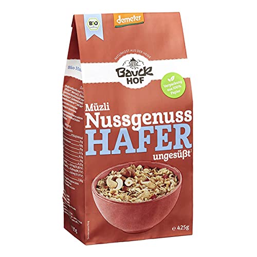 Bauckhof - Hafer Müzli Nussgenuss Demeter - 0,425 kg - 8er Pack Bauckhof - Hafer Müzli Nussgenuss Demeter - 0,425 kg - 8er Pack von Bauckhof