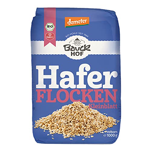 Bauckhof - Haferflocken Kleinblatt Demeter - 1 kg - 4er Pack von Bauckhof