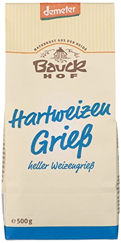 Bauckhof Hartweizengrieß Demeter, 6er Pack (6 x 500 g) von Bauckhof