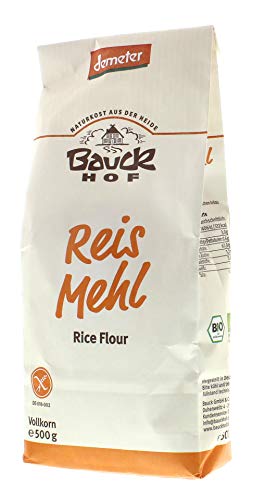 Bauckhof Reismehl Vollkorn, Demeter, 500g Bauckhof Reismehl Vollkorn, Demeter, 500g von Bauckhof