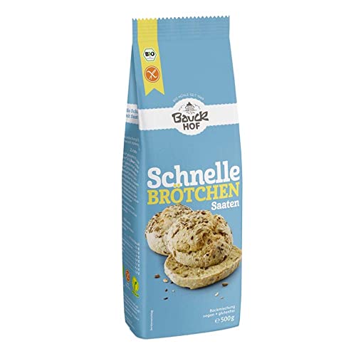 Bauckhof Schnelle-Brötchen-Backmischung mit Saaten, glutenfrei (500 g) - Bio von Bauckhof