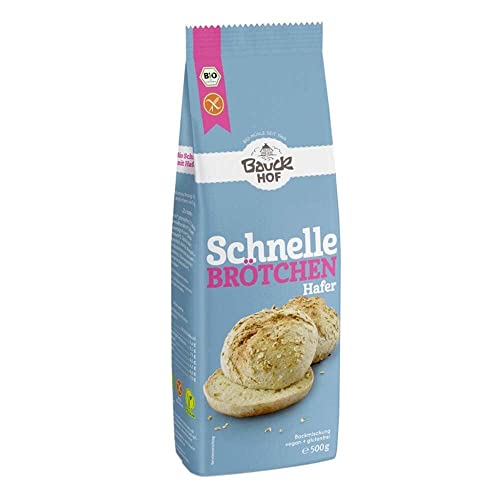 Bauckhof - Schnelle Brötchen Hafer glutenfrei bio - 0,5 kg - 6er Pack von Bauckhof