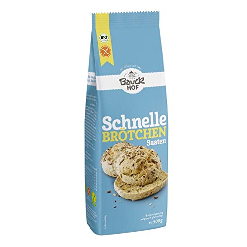 Bauckhof Schnelle Brötchen Saaten glutenfrei Bio (6 x 500 gr) von Bauckhof