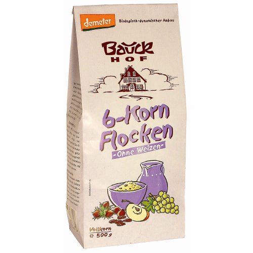 Bauckhof Sechs-Korn-Flocken (500 g) - Bio von Bauckhof