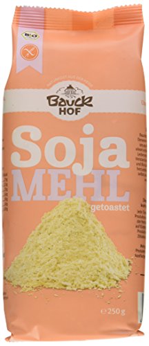 Sojamehl getoastet glutenfrei, 6er Pack (6 x 250 g) von Bauckhof