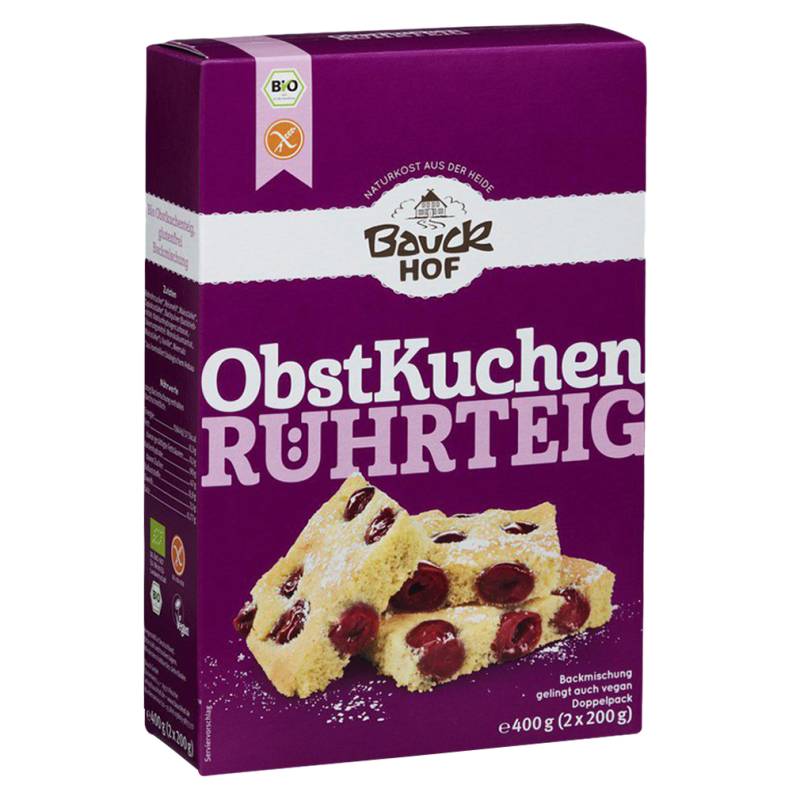 Bio Backmischung Obstkuchen Rührteig von Bauckhof