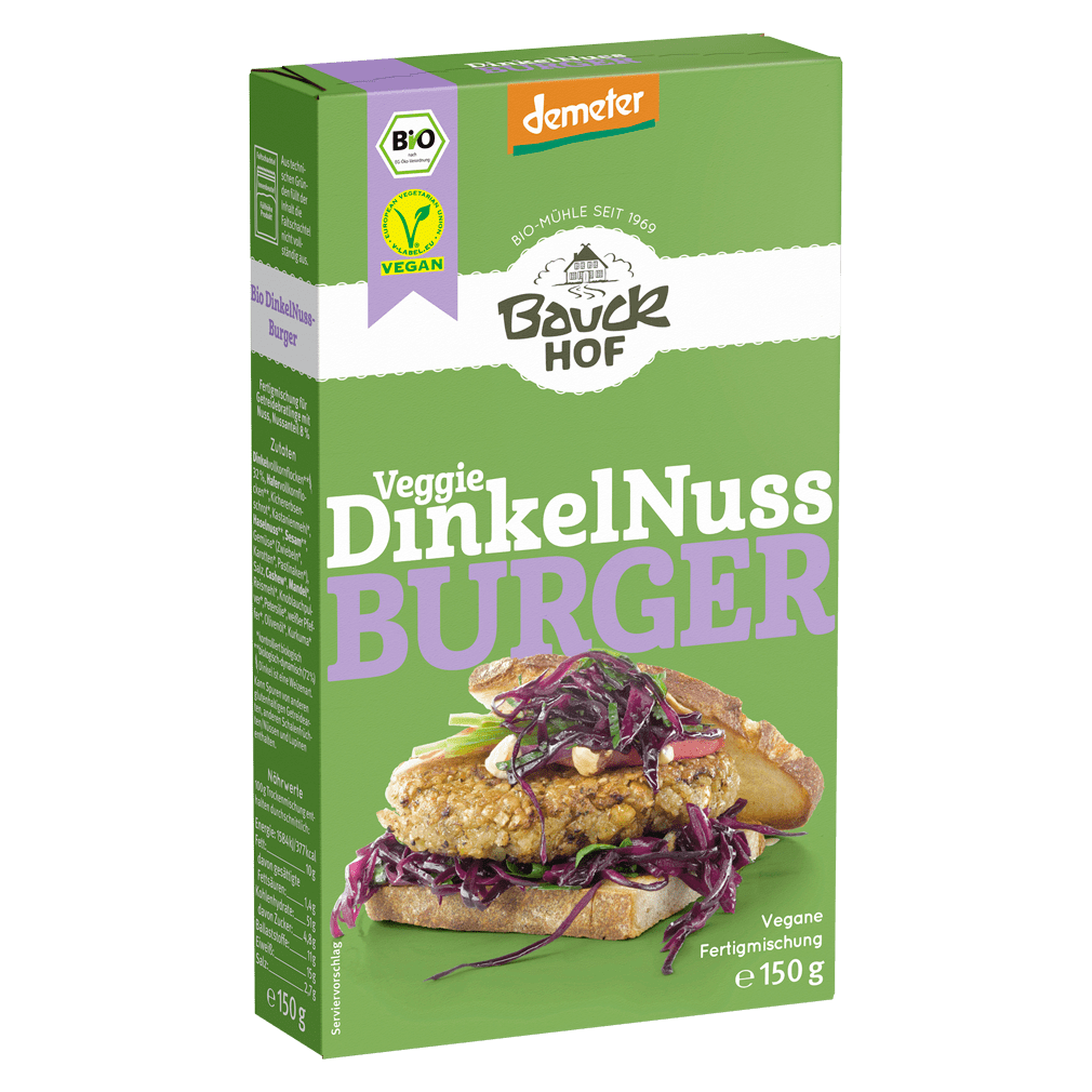 Bio Dinkel Nuss-Burger von Bauckhof