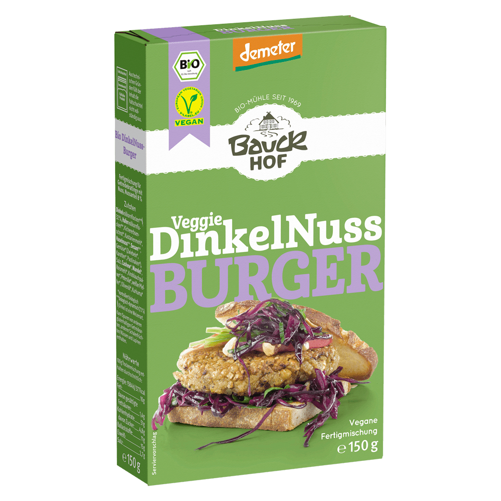 Bio Dinkel Nuss-Burger Bio Dinkel Nuss-Burger von Bauckhof