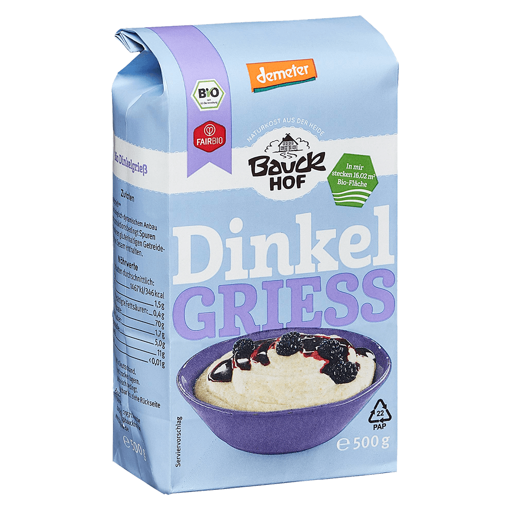 Bio Dinkelgrieß Bio Dinkelgrieß von Bauckhof