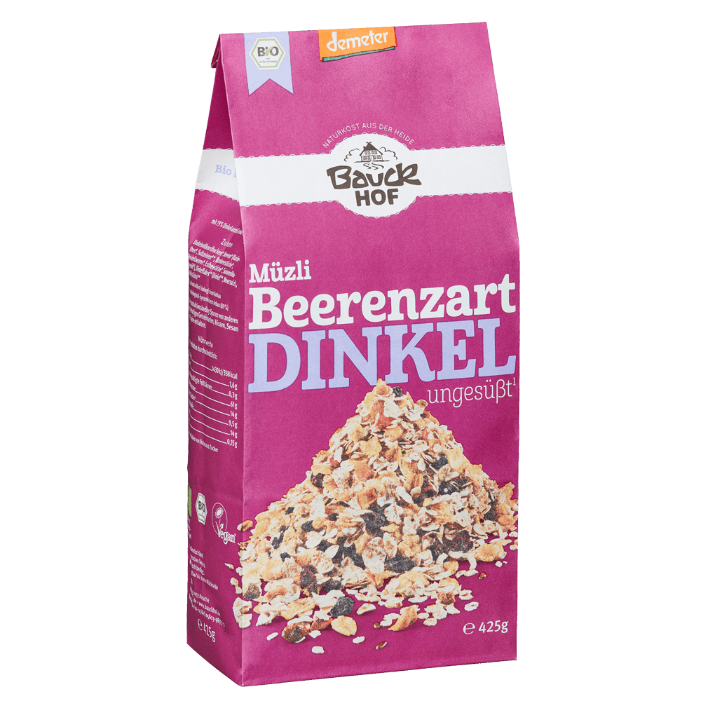 Bio Dinkelmüzli Beerenzart Bio Dinkelmüzli Beerenzart von Bauckhof