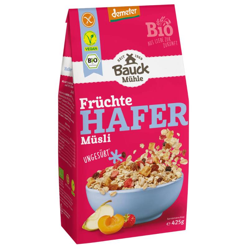 Bio Hafer Müsli Früchte glutenfrei von Bauckhof