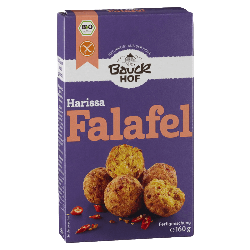 Bio Harissa Falafel mit Paprika-Chili von Bauckhof