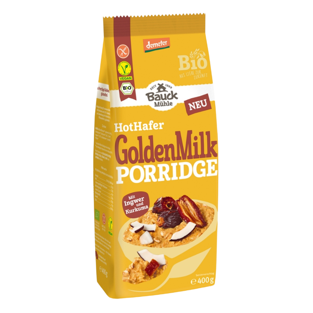 Bio Hot Hafer Golden Milk Porridge, 400g Bio Hot Hafer Golden Milk Porridge, 400g von Bauckhof