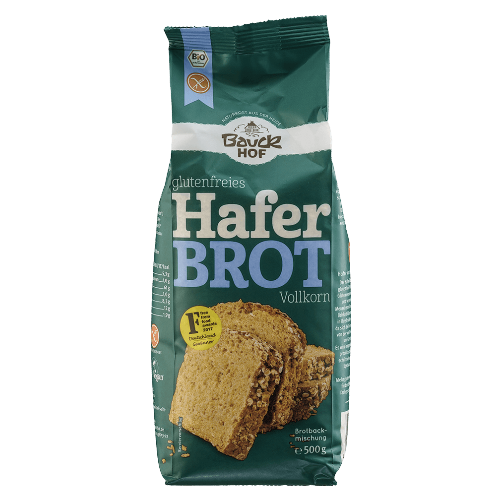 Bio glutenfreies Haferbrot Vollkorn von Bauckhof