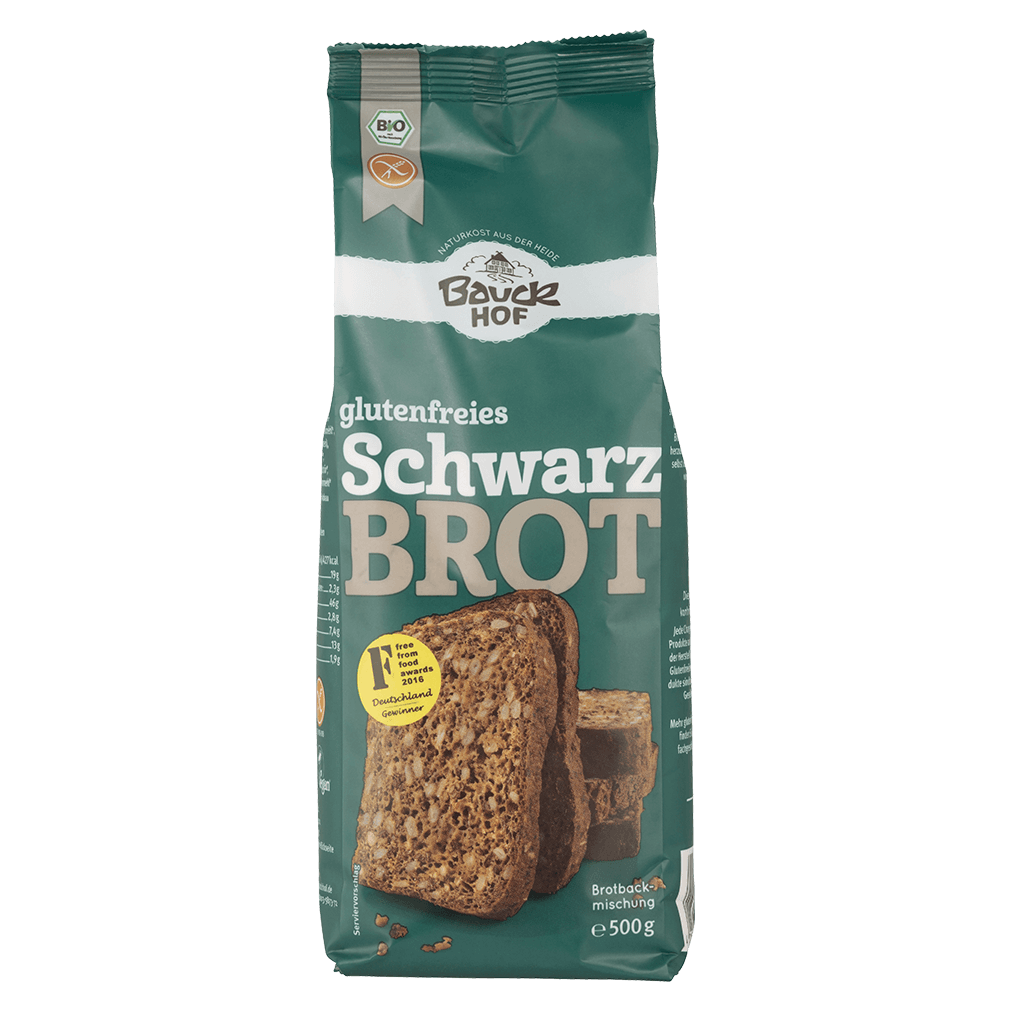 Bio glutenfreies Schwarzbrot Bio glutenfreies Schwarzbrot von Bauckhof
