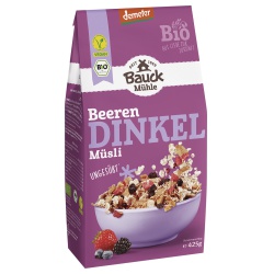 Dinkel-Müsli mit Beeren, ungesüßt Dinkel-Müsli mit Beeren, ungesüßt von Bauckhof