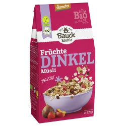 Dinkel-Müsli mit Früchten, ungesüßt Dinkel-Müsli mit Früchten, ungesüßt von Bauckhof