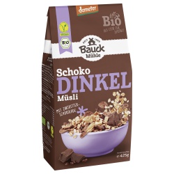 Dinkel-Müsli mit Schokolade Dinkel-Müsli mit Schokolade von Bauckhof
