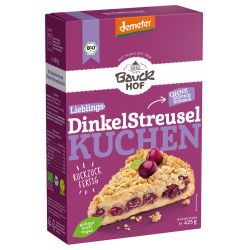 Dinkel-Streuselkuchen-Backmischung Dinkel-Streuselkuchen-Backmischung von Bauckhof