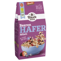 Hafer-Müsli mit Beeren, glutenfrei Hafer-Müsli mit Beeren, glutenfrei von Bauckhof