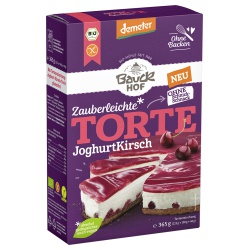 Joghurt-Kirsch-Torten-Backmischung, glutenfrei Joghurt-Kirsch-Torten-Backmischung, glutenfrei von Bauckhof