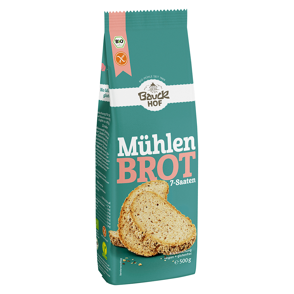 Mühlenbrot 7-Saaten glutenfrei von Bauckhof