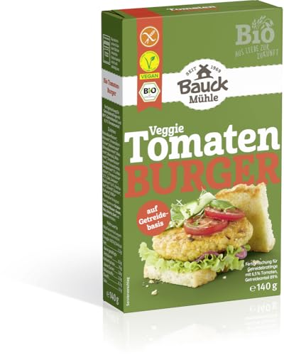 Tomaten Burger mit Basilikum Bio glutenfrei 6 x 140 gr Tomaten Burger mit Basilikum Bio glutenfrei 6 x 140 gr von Bauckhof