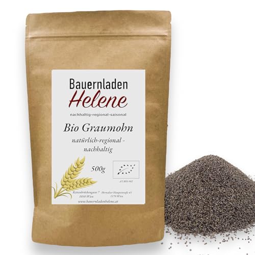 Bio Graumohn für die Küche, aus kontrolliert biologischem österreichischen Anbau, 500g von Bauernladenhelene nachhaltig-regional-saisonal