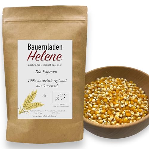 Bio Popcorn Mais - Natürlich knuspriger Genuss aus kontrolliert biologischem Anbau (1000g) von Bauernladenhelene nachhaltig-regional-saisonal