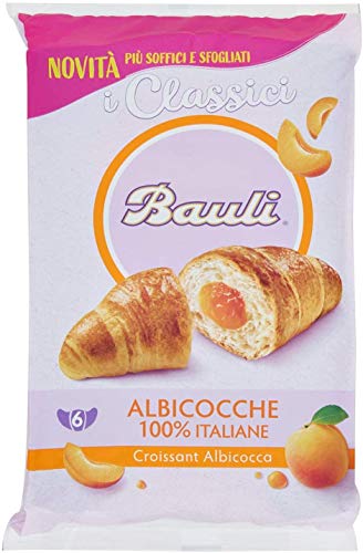 12x Bauli Cornetti Albicocca Croissant Aprikose brioche kuchen 100% Italienische Aprikosen (6 x 50g) 300g von Bauli