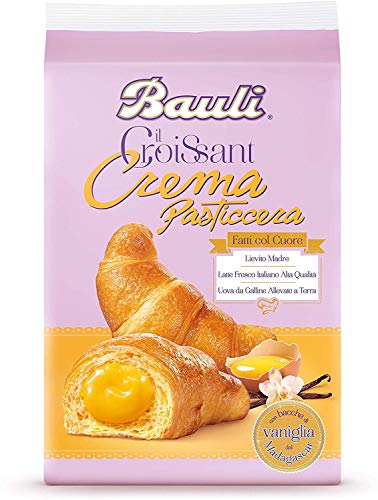 12x Bauli Cornetti a Crema Croissant brioche mit creme Custard ( 6 x 50g ) 300g von Bauli