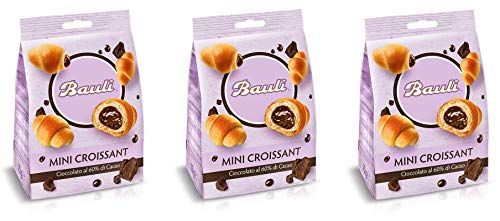 3x Bauli Mini Croissant con crema al cioccolato mit Schokoladencreme 75g Italienischer Snack Knabberartikel 3x Bauli Mini Croissant con crema al cioccolato mit Schokoladencreme 75g Italienischer Snack Knabberartikel von Bauli