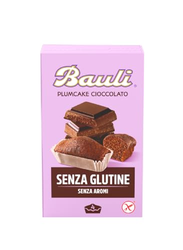 3x Bauli Plum Cake Cioccolato Senza Glutine Pflaumen kuchen mit Schokolade glutenfrei (4x33g) 132g von Bauli