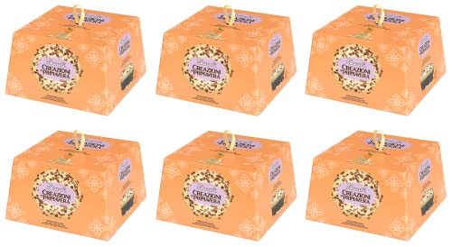 6x Bauli Colomba Creazioni di Primavera Albicocche Typisches Dessert der Ostertradition Osterkuchen mit Aprikosen, umhüllt von Weißer Schokolade 550g von Bauli