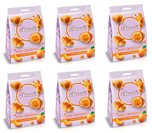 6x Bauli Mini Croissant con crema all'albicocca mit Aprikosencreme 75g Italienischer Snack Knabberartikel 6x Bauli Mini Croissant con crema all'albicocca mit Aprikosencreme 75g Italienischer Snack Knabberartikel von Bauli