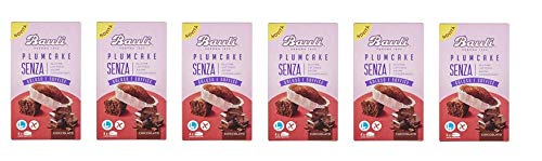 6x Bauli Plum Cake Cioccolato Senza Glutine Pflaumen kuchen mit Schokolade glutenfrei (4x33g) 132g von Bauli