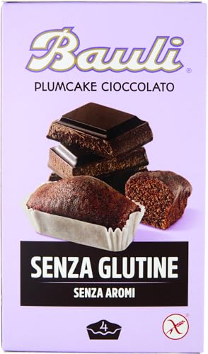 Bauli Plum Cake Cioccolato Senza Glutine Pflaumen kuchen mit Schokolade glutenfrei (4x33g) 132g von Bauli