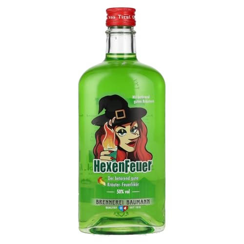 Baumann Hexenfeuer Kräuter-Feuerlikör Likör (1 x 0.5 l) von Brennerei Baumann