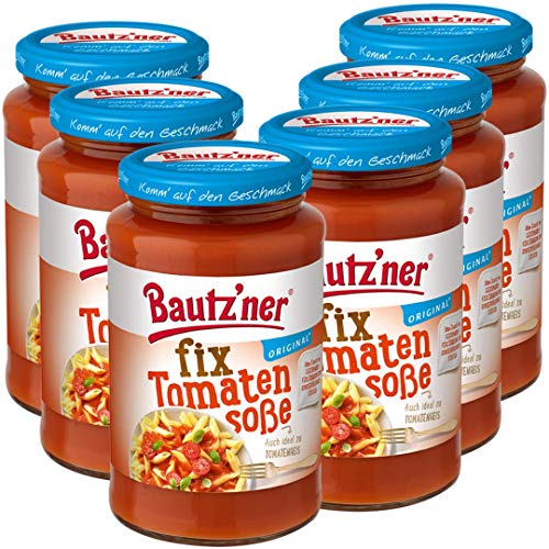 Bautzner Fix Tomaten Soße, 400ml Glas, keine Geschmacksverstärker Bautzner Fix Tomaten Soße, 400ml Glas, keine Geschmacksverstärker von Bautz'ner