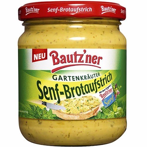Bautzner Senf-Brotaufstrich 'Gartenkräuter' (200 ml) von Bautz'ner