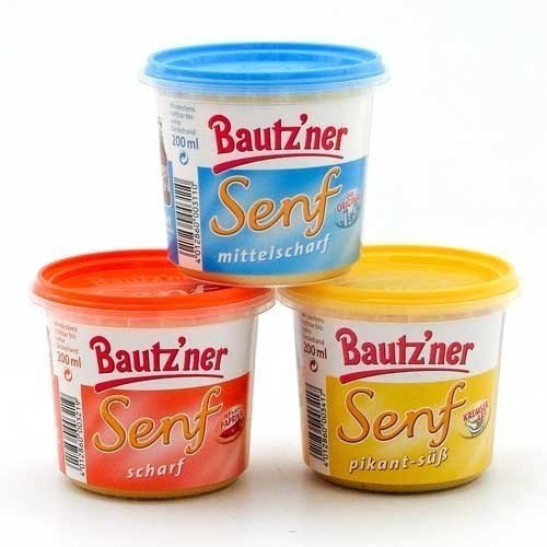 Bautzner Senf Trio (3 Sorten à 200 ml) von Bautz´ner