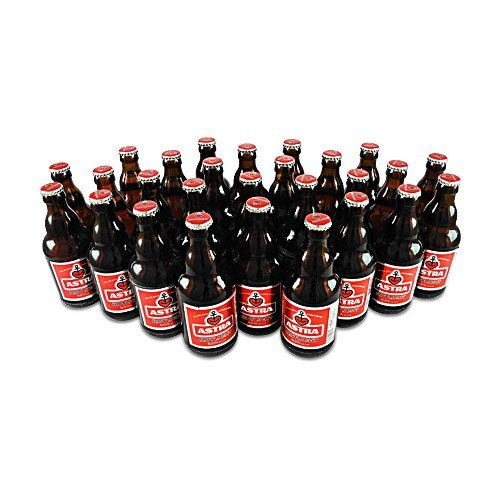 Astra Rotlicht Bier (27 Flaschen Bier à 0,33 l / 6,0% vol.) MEHRWEG Pfand von Bavaria St. Pauli