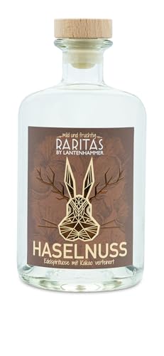 RARITAS Haselnuss 32% vol. 0,5 ltr. Edelspirituose mit Kakao verfeinert von Bavarian Liquids