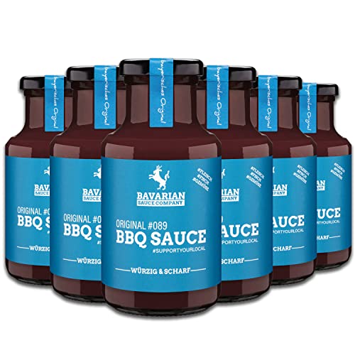 Bavarian Sauce Company, 6er Pack Original #089 BBQ Sauce, 6 Stück a 250 ml #089 BBQ Sauce von Bavarian Sauce Company