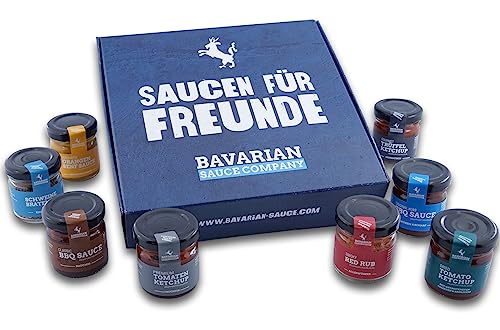 Bavarian Sauce Company Saucen für Freunde Box - das perfekte Geschenk für Grillfans von Bavarian Sauce Company