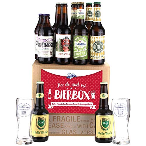 Bavariashop Bier-Box "Fia di und mi", Zünftige Geschenkbox aus Bayern Bavariashop Bier-Box "Fia di und mi", Zünftige Geschenkbox aus Bayern von Bavariashop