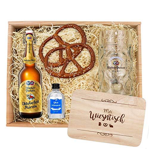 Bavariashop Oktoberfest-Box "Hacker Pschorr 2", Zünftige Geschenkidee für jeden Anlass aus Bayern von Bavariashop